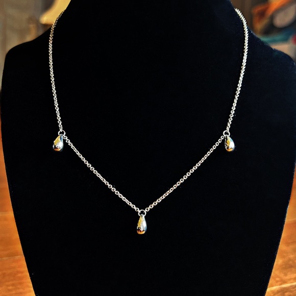 Tiffany & Co. Elsa Peretti Sterling Silver Teardrop Necklace - Picture 2 of 6